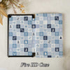 Christmas Checker | Kindle Case - Blue