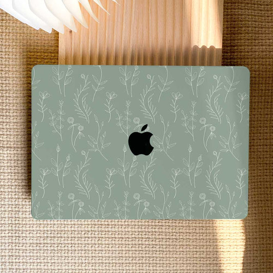 Aesthetics Botanical | Macbook Case - Mint