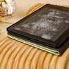 Floral Leather Kindle Case - Black