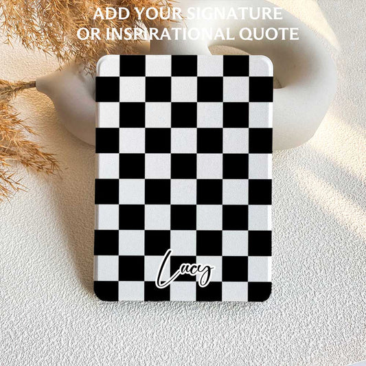 Checkerboard Art | Kindle Case - Black&White