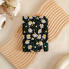 Embroidered Daisy Kindle Case - Black