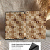 Christmas Checker | Kindle Case - Brown