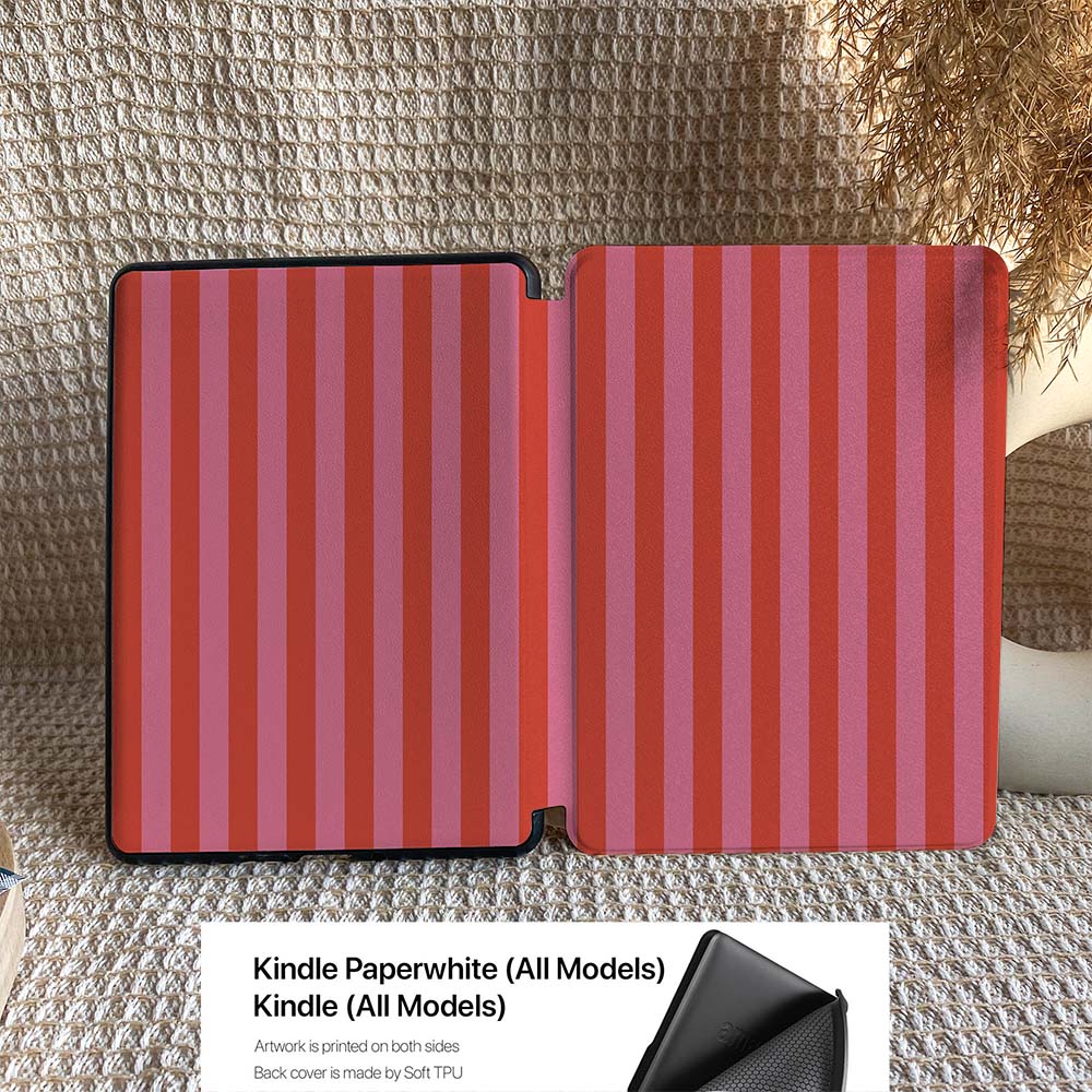 Stripe Pattern | Kindle Case - Red – IMCASE