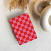 Checkerboard Art | Kindle Case - Pink&Red