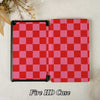 Checkerboard Art | Kindle Case - Pink&Red