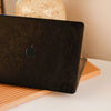 Floral Leather MacBook Case - Black