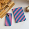 Stripe Pattern iPad Case - Blue&Pink