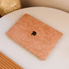 Floral Leather MacBook Case - Pink