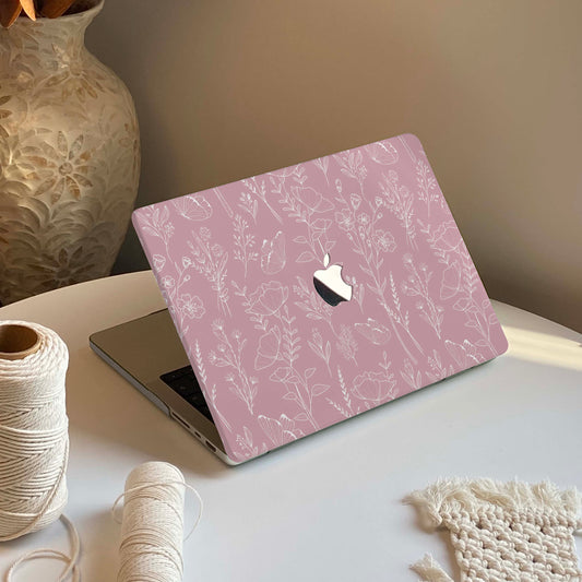 Aesthetics Botanical | Macbook Case - Pink