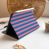 Stripe Pattern iPad Case - Blue&Pink