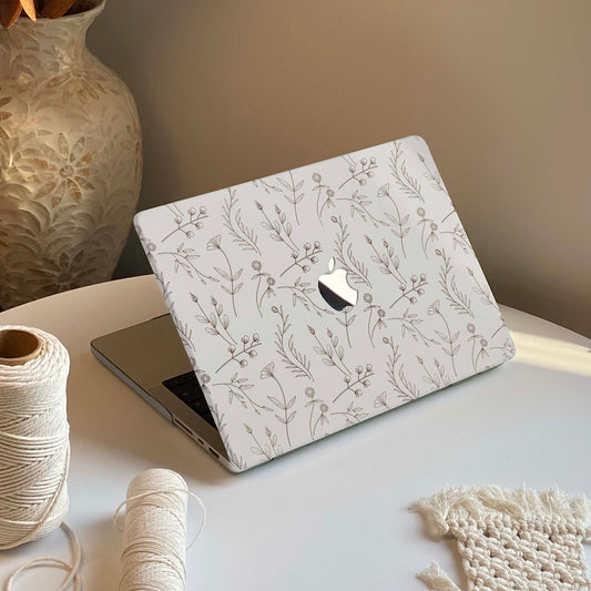 Aesthetics Botanical | Macbook Case - White