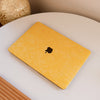 Floral Leather MacBook Case - Yellow