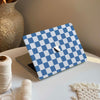 Checkerboard Art | Macbook Case - Blue