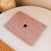 Floral Leather MacBook Case - Violet