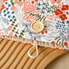 Embroidery Floral Book Sleeve - A