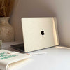 Weave Leather MacBook Case - White