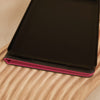 Lychee Pattern Leather Kindle Case - Bright Pink