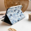 Christmas Checker iPad Case - Blue