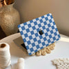 Checkerboard Art | Macbook Case - Blue