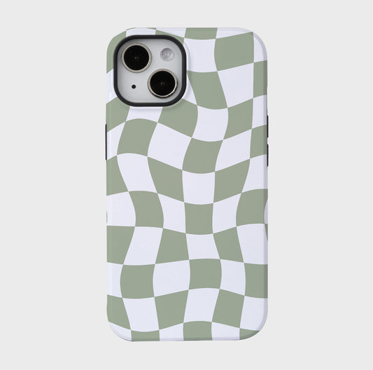 Mint Chessboard | iPhone Case