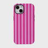 Stripe Pattern | iPhone Case - Barbie Pink