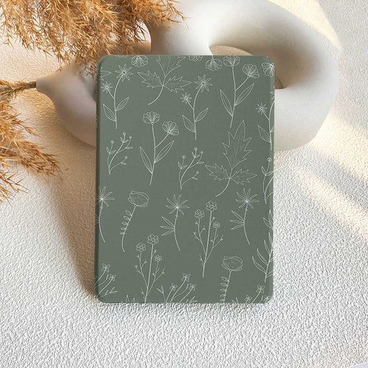 Aesthetics Botanical | Kindle Case - Dark Green