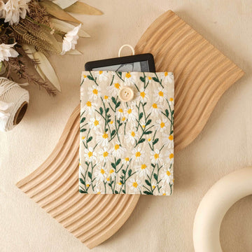 Embroidery Floral Book Sleeve - D