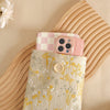 Embroidery Floral Book Sleeve - C