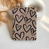 Brown&Black Hearts | Kindle Case