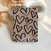 Brown&Black Hearts | Kindle Case