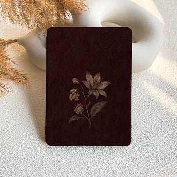 Burgundy Botanicals | Kindle Case