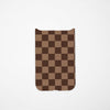 Checkerboard Art Brown Back Panel