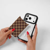 Checkerboard Art Brown Back Panel