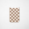 Checkerboard Art Brown Back Panel