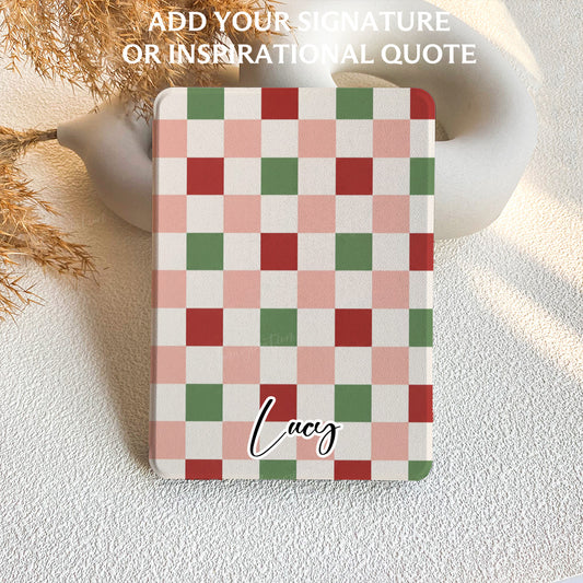 Christmas Checkerboard | Kindle Case