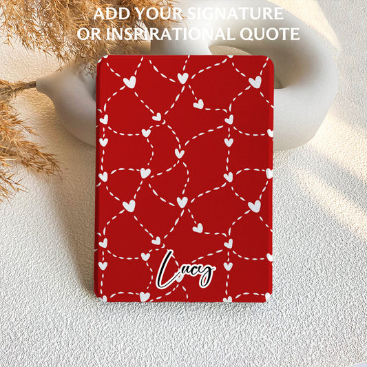 Dot Heart | Red Kindle Case