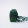 Green Leather Crossbody Bag for Kindle