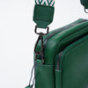 Green Leather Crossbody Bag for Kindle