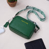 Green Leather Crossbody Bag for Kindle
