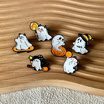 Halloween Ghost Enamel Pin