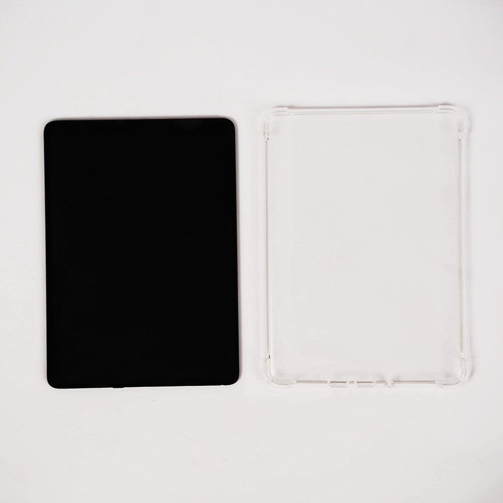 Black square object on a white background