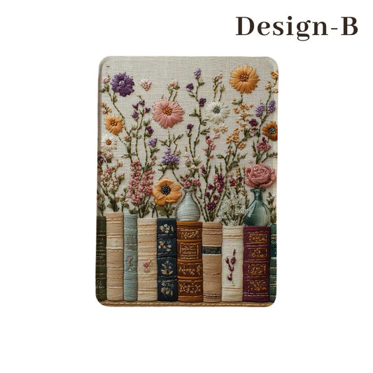 Floral & Book Lover Kindle Case with Hand Strap