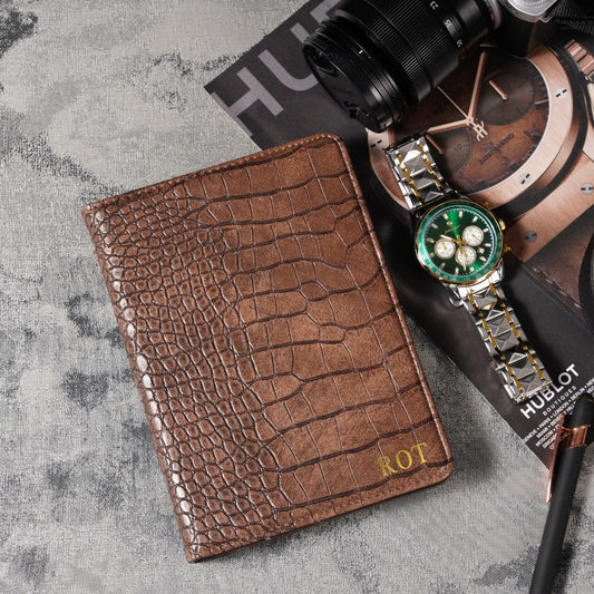Luxury Croc Leather Kindle Case