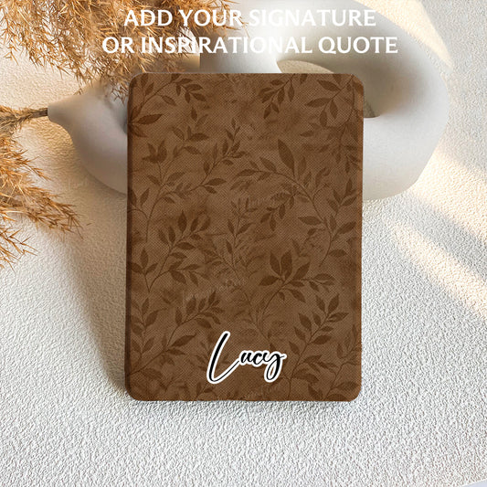Mocha Leaf Whisper | Kindle Case