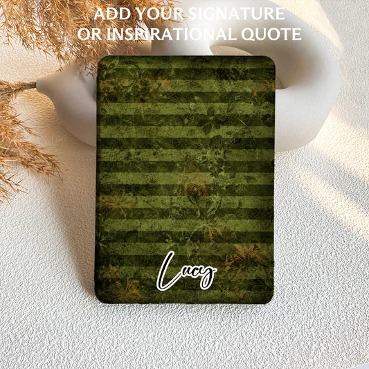 Mossy Green Stripes | Kindle Case