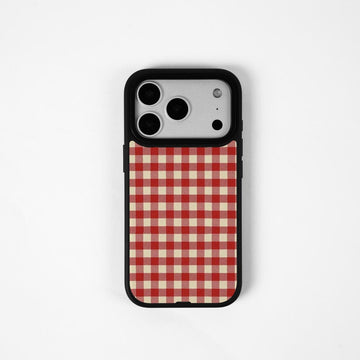 Red Plaid Back Panel
