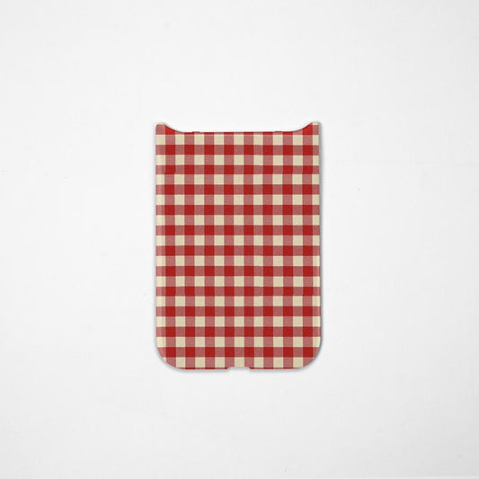 Red Plaid Back Panel