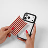 Red Plaid Back Panel