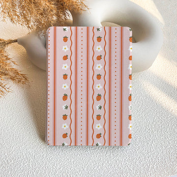 Rosy Lace Stripes | Kindle Case