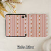 Rosy Lace Stripes | Kindle Case
